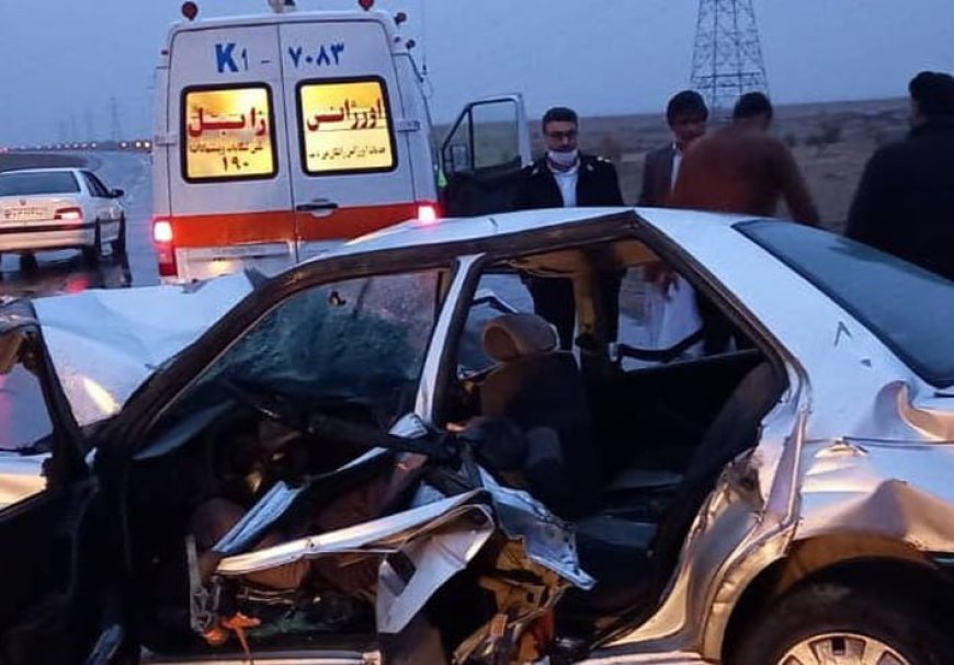 واژگونی یک خودرو در جاده کنگان با ۹ فوتی