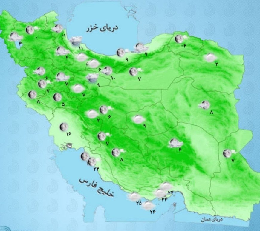 تداوم بارش پراکنده در برخی نقاط کشور