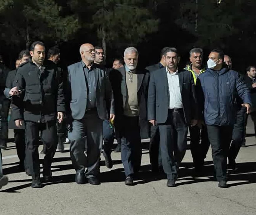 بازدید شبانه مدیریت شهری از ستاد اسکان مسافران نوروزی شمال غرب شیراز واقع در نمایشگاه بین‌المللی شهرک گلستان