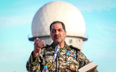 بازدید امیر سرتیپ صباحی‌فرد از پدافند هوایی بندر سیراف
