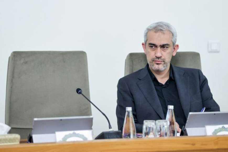 اولین حضور مدنی زاده وزیر اقتصاد جدید در جلسه هیئت دولت
