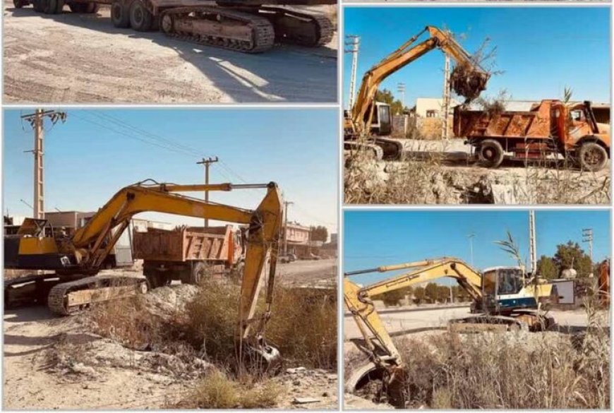 عملیات لایروبی کانال‌های آب‌های سطحی در بوشهر آغاز شد
