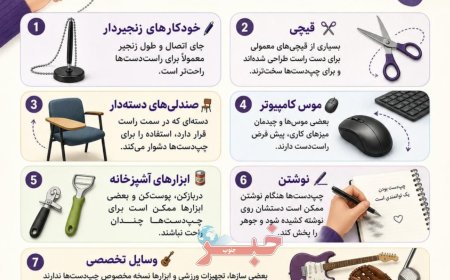 ۷ دردسر روزمره چپ دست‌ها