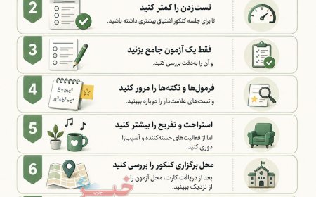 چند روز مانده به کنکور را چگونه سپری کنیم؟