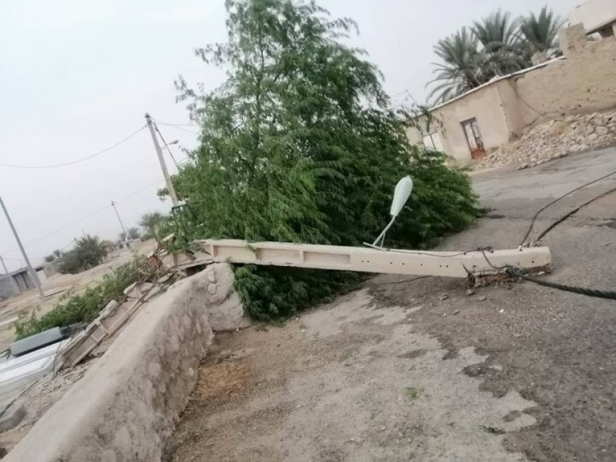 طوفان «چهل‌پسین» ۹۷۰ میلیارد ریال به شبکه برق فارس خسارت زد