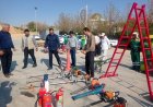 مانور آمادگی مقابله با سیلاب در بوستان‌های کوهستانی شیراز برگزار شد