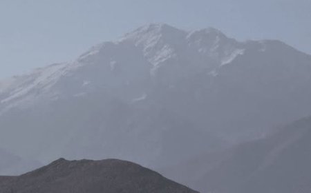 نخستین برف پاییزی بر قله بل اقلید نشست