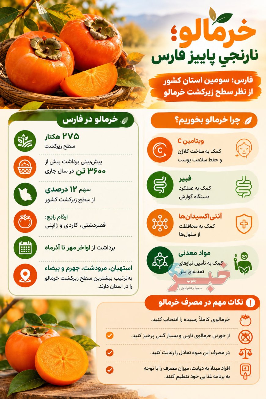 خرمالو؛ نارنجیِ پاییز فارس